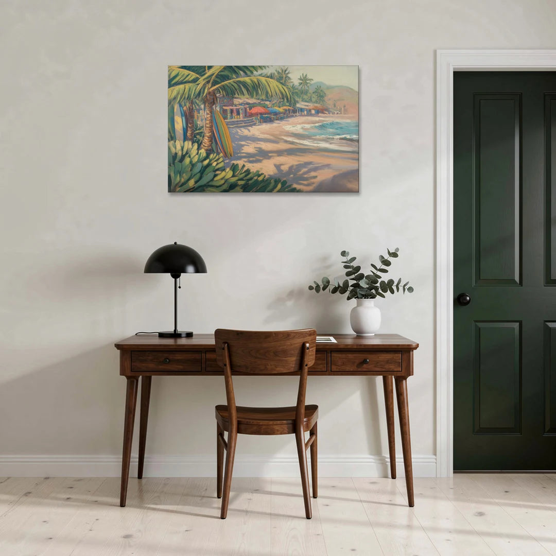 Playa Sayulita Palms - Canvas Wall Art - Office - 36x24
