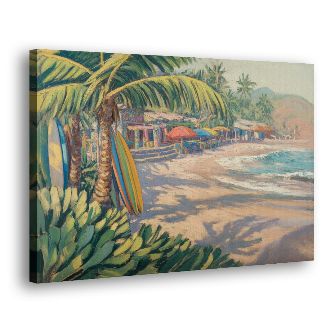 Playa Sayulita Palms Side - Canvas Wall Art