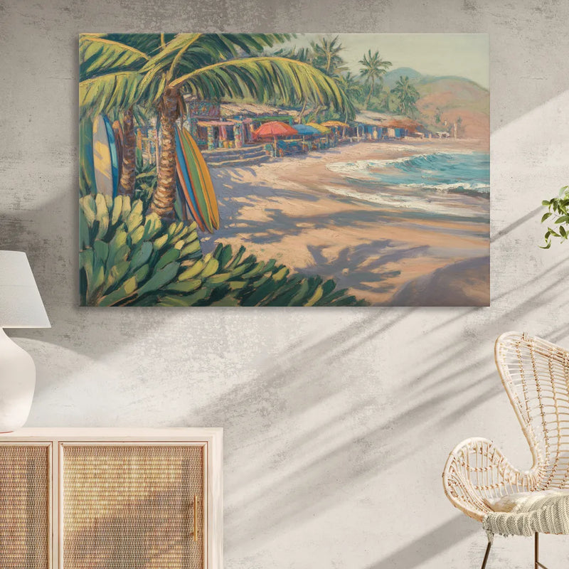 Playa Sayulita Palms Sitting Room - Canvas Wall Art
