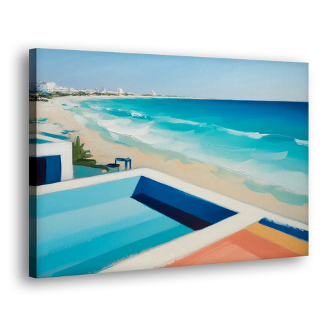 Playa del Carmen Beachfront - Canvas Wall Art
