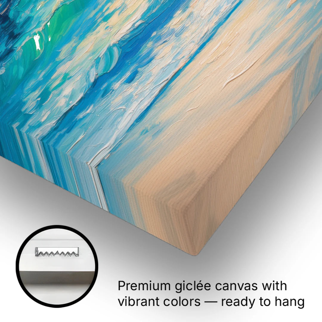 Playa del Carmen Pier - Canvas Wall Art - Gallery Wrap Corner