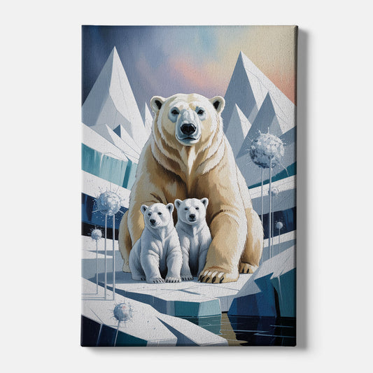 Polar Bear Majesty - Canvas Wall Art