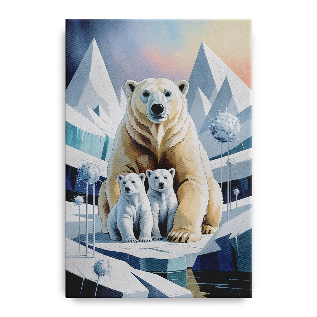 Polar Bear Majesty Front - Canvas Wall Art