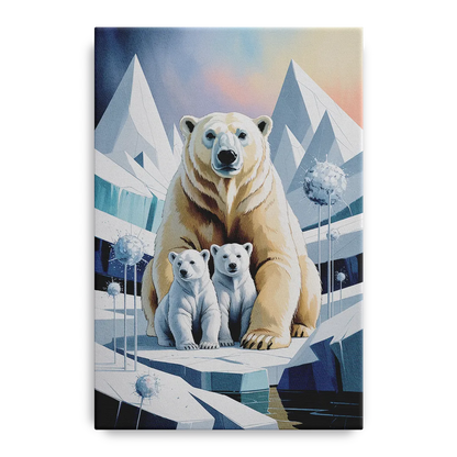 Polar Bear Majesty Front - Canvas Wall Art