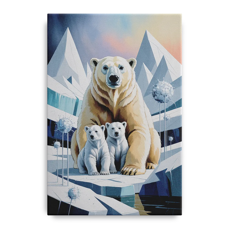 Polar Bear Majesty Front - Canvas Wall Art