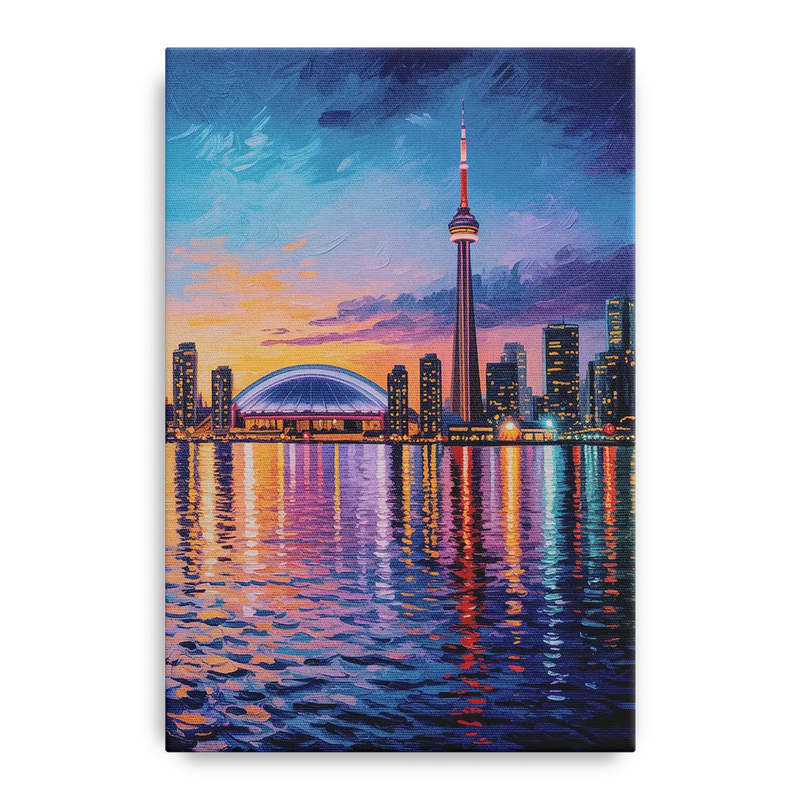 Polson Pier Toronto View Front - Canvas Wall Art