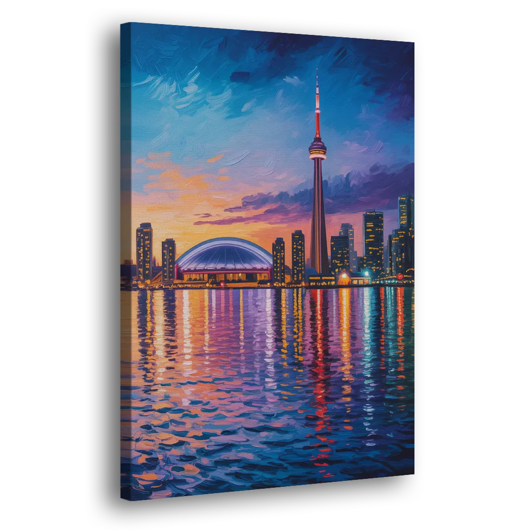 Polson Pier Toronto View Side - Canvas Wall Art