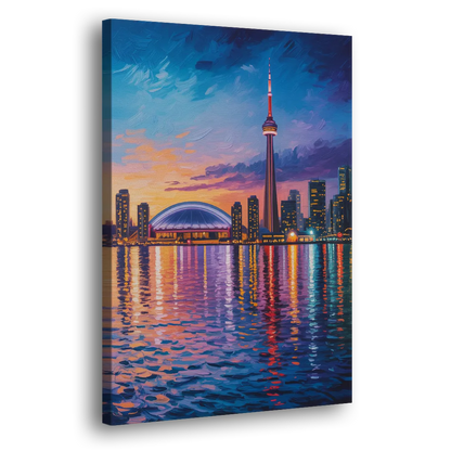 Polson Pier Toronto View Side - Canvas Wall Art