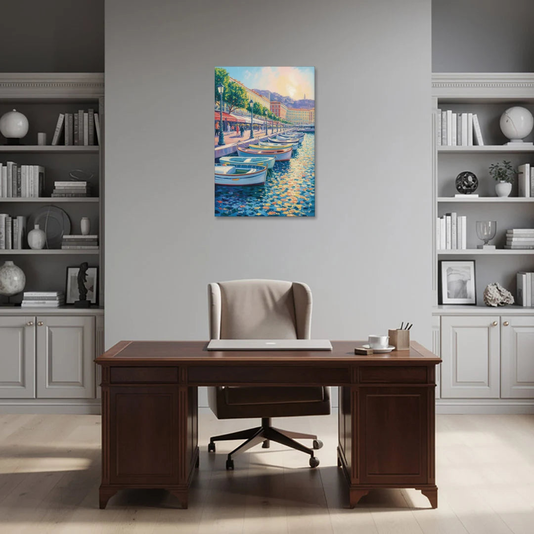 Port of Nice - Canvas Wall Art - Office - 24x36