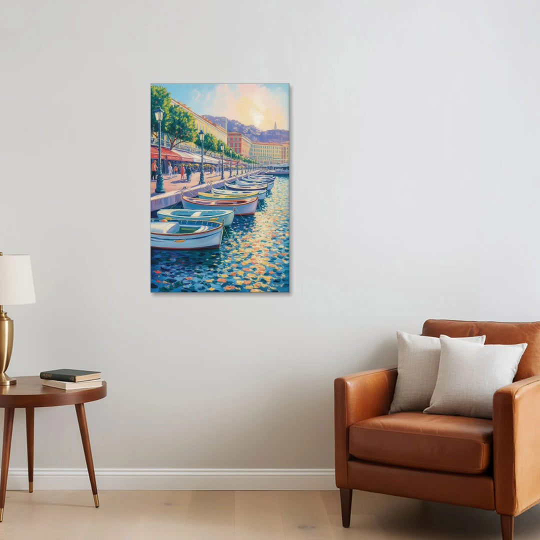 Port of Nice - Canvas Wall Art - Sofa - 24x36