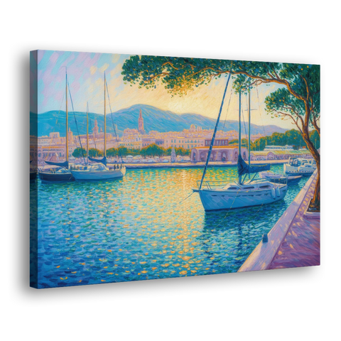 Port of Palma Serenity - Canvas Wall Art - Side