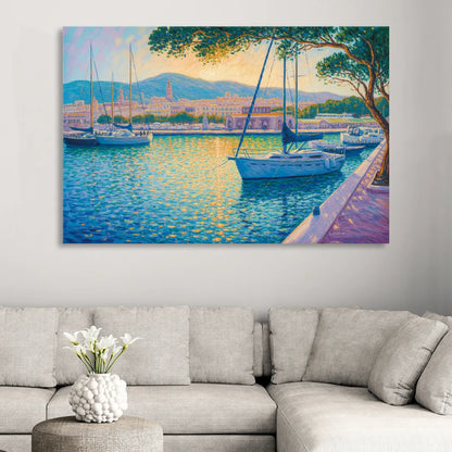Port of Palma Serenity Living Room - Canvas Wall Art