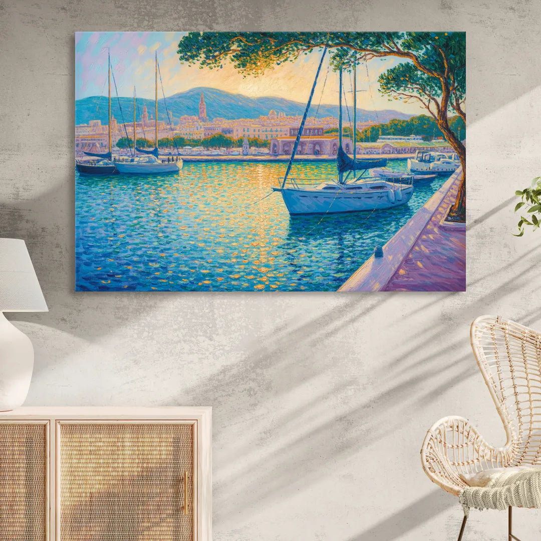 Port of Palma Serenity Sitting Room - Canvas Wall Art