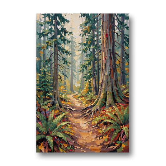 Portland Oregon Forests - Canvas Wall Art - Front