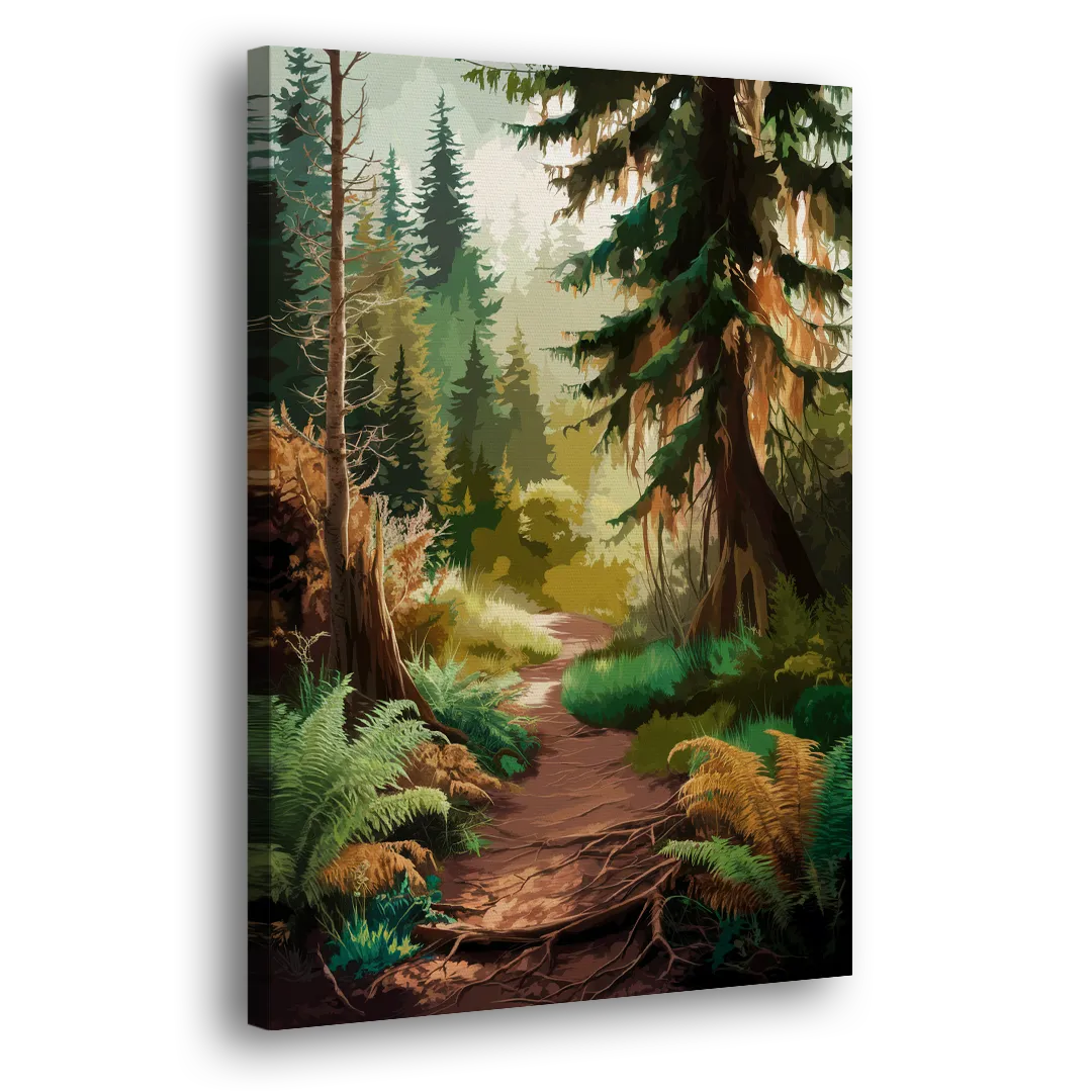 Portland Oregon Forests Side - Canvas Wall Art