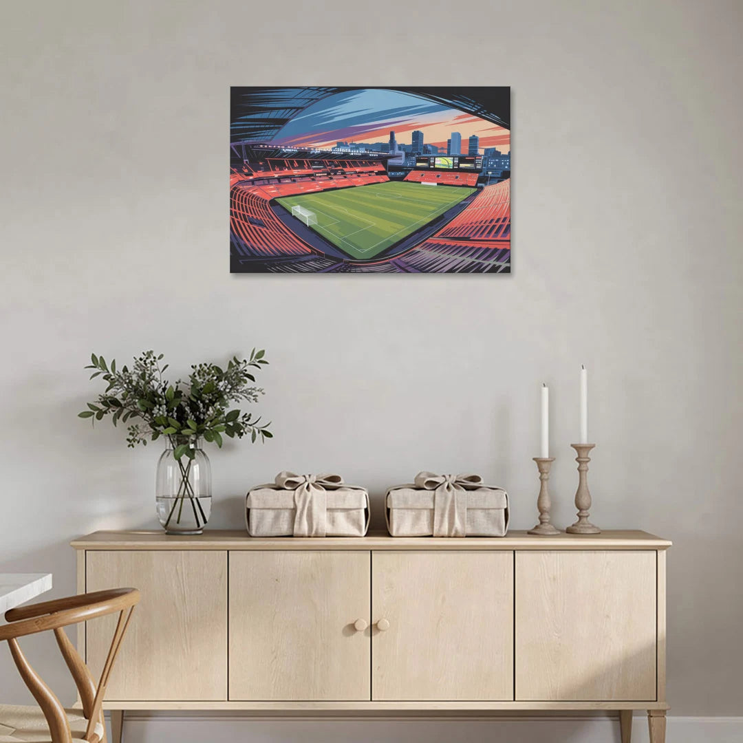 Portland Timbers Stadium View - Canvas Wall Art - Coffee Table - 36x24