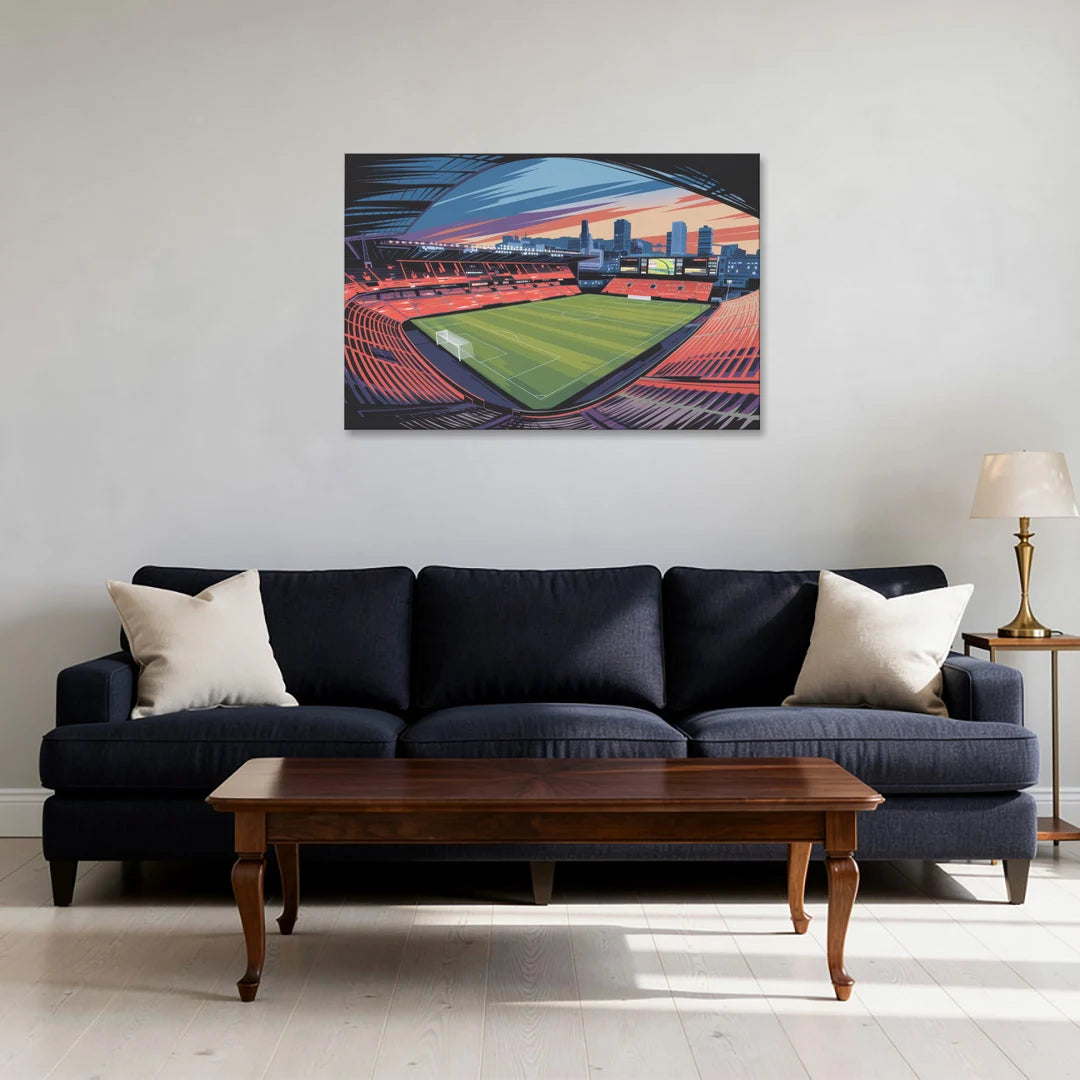 Portland Timbers Stadium View - Canvas Wall Art - Sofa - 36x24