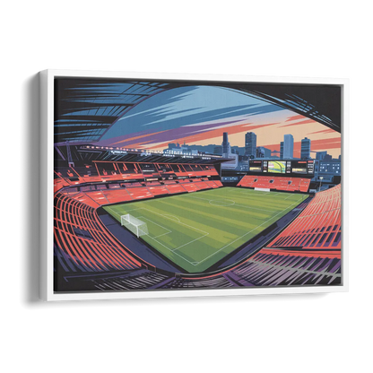 Portland Timbers Stadium View Side - White Canvas Wall Art