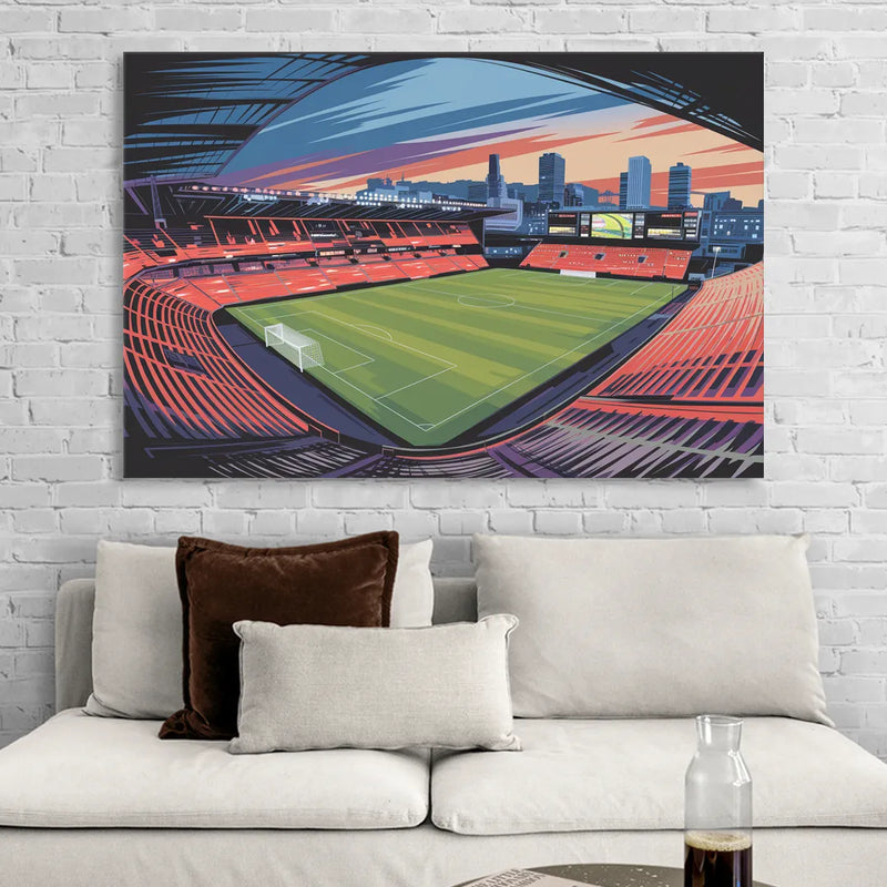 Portland Timbers Stadium View Sitting Room - Canvas Wall Art