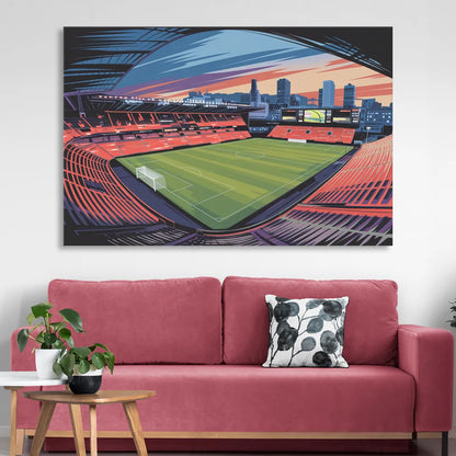 Portland Timbers Stadium View Living Room - Canvas Wall Art