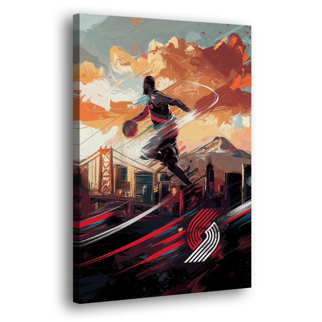 Portland Trail Blazers Fans Side - Canvas Wall Art