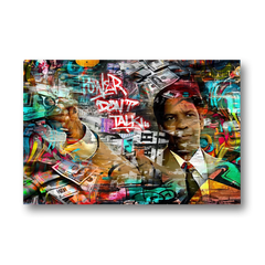Power Don't Talk - Canvas Wall Art - Front