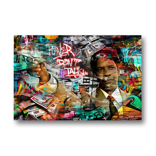 Power Don't Talk - Canvas Wall Art - Front