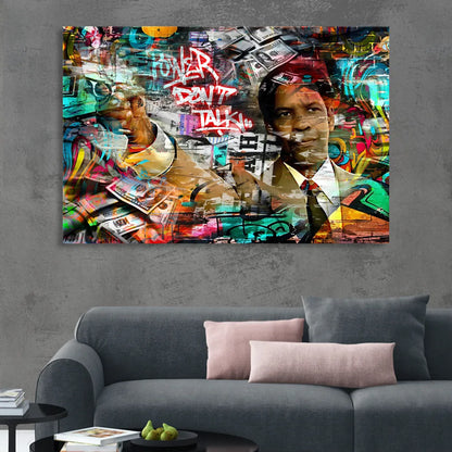 Power Don't Talk Sitting Room - Canvas Wall Art