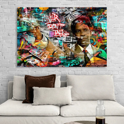 Power Don't Talk Living Room - Canvas Wall Art