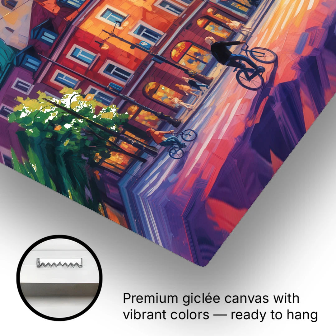 Praga District Vibe - Canvas Wall Art - Gallery Wrap Corner