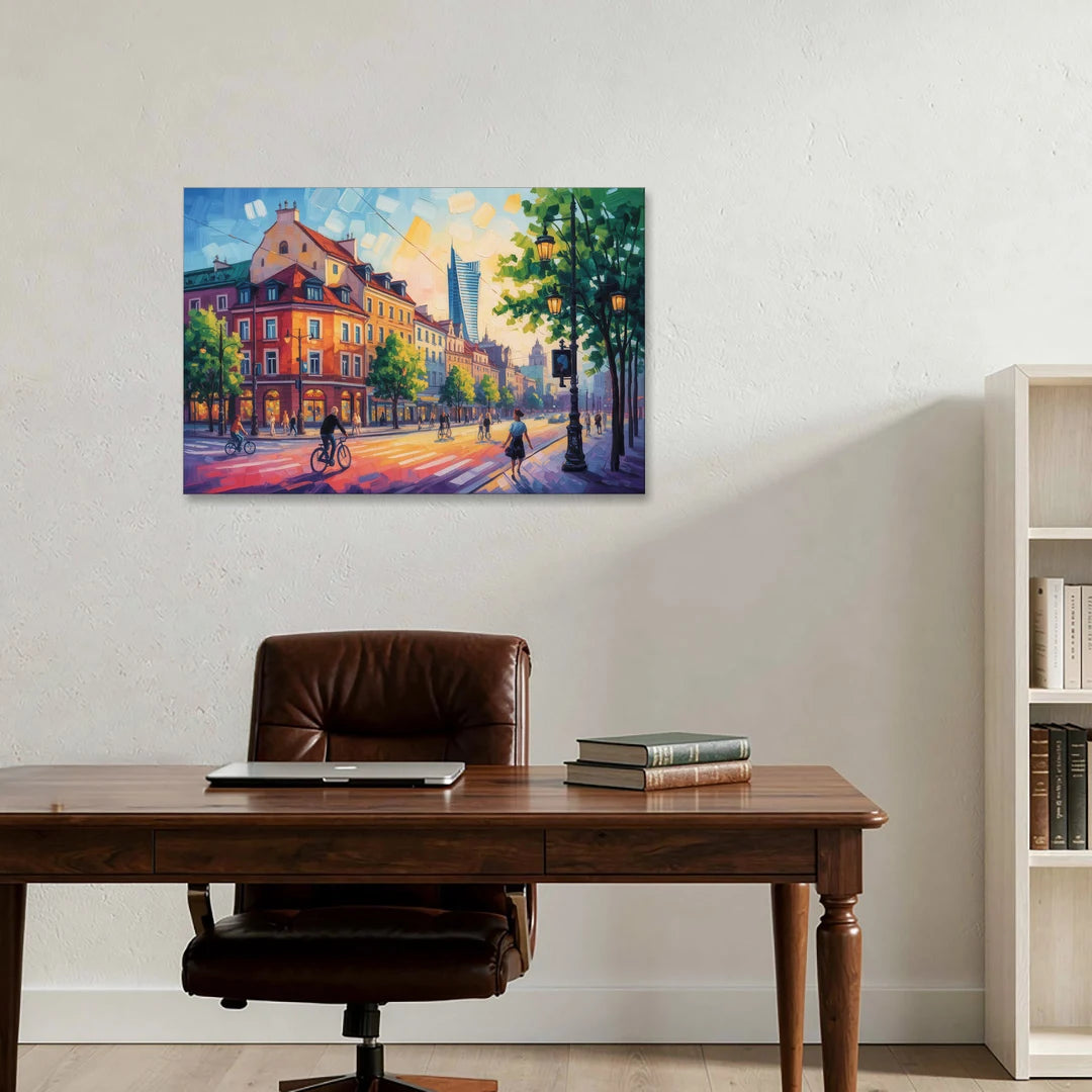 Praga District Vibe - Canvas Wall Art - Office - 36x24