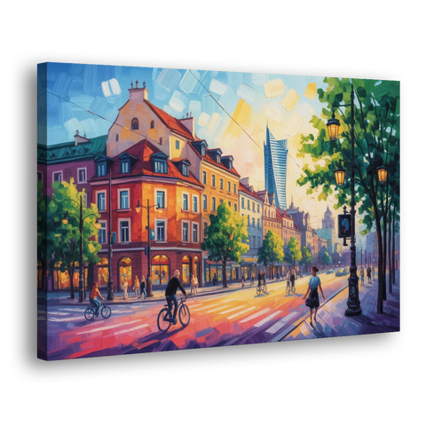 Praga District Vibe - Canvas Wall Art - Side