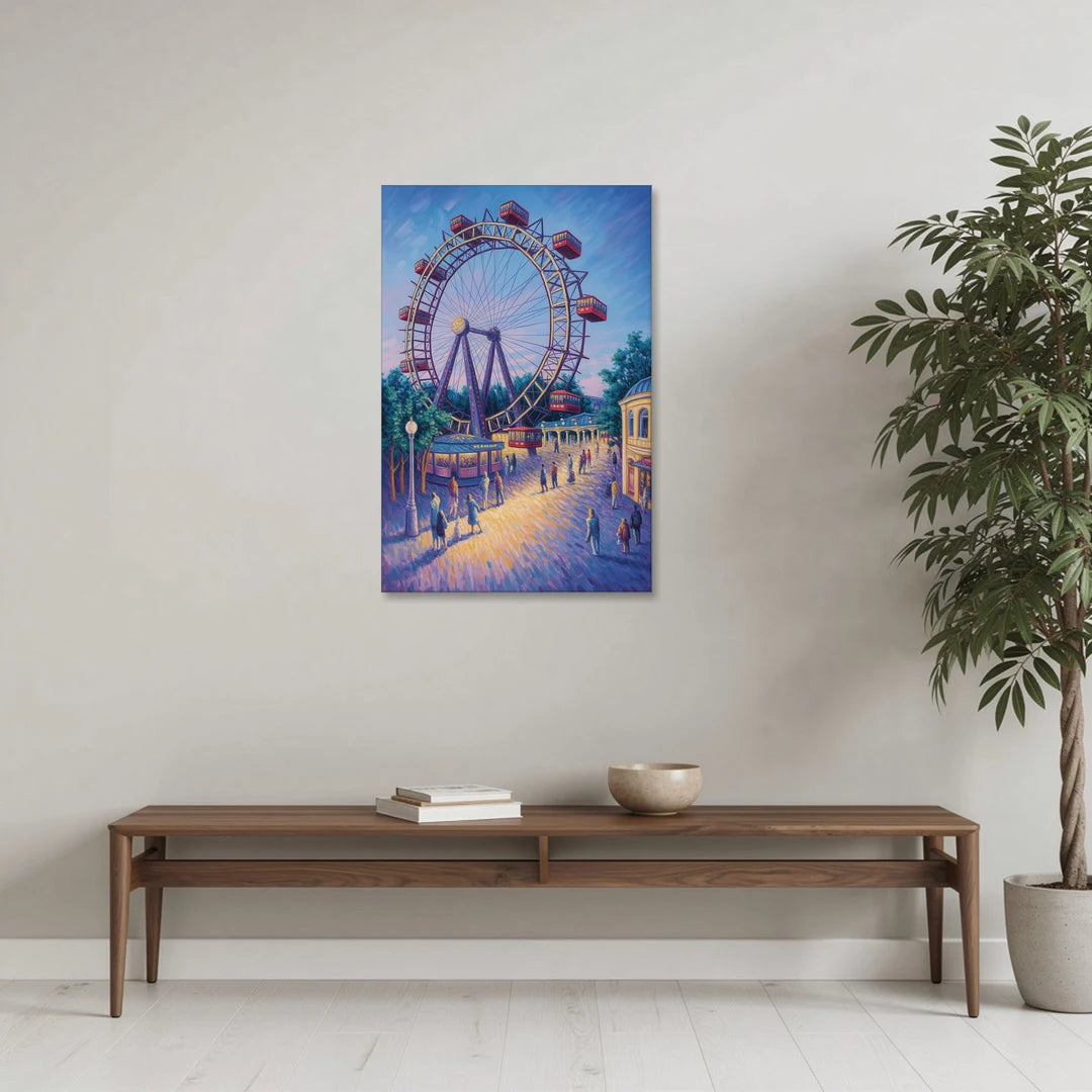 Prater's Giant Wheel - Canvas Wall Art - Coffee Table - 24x36