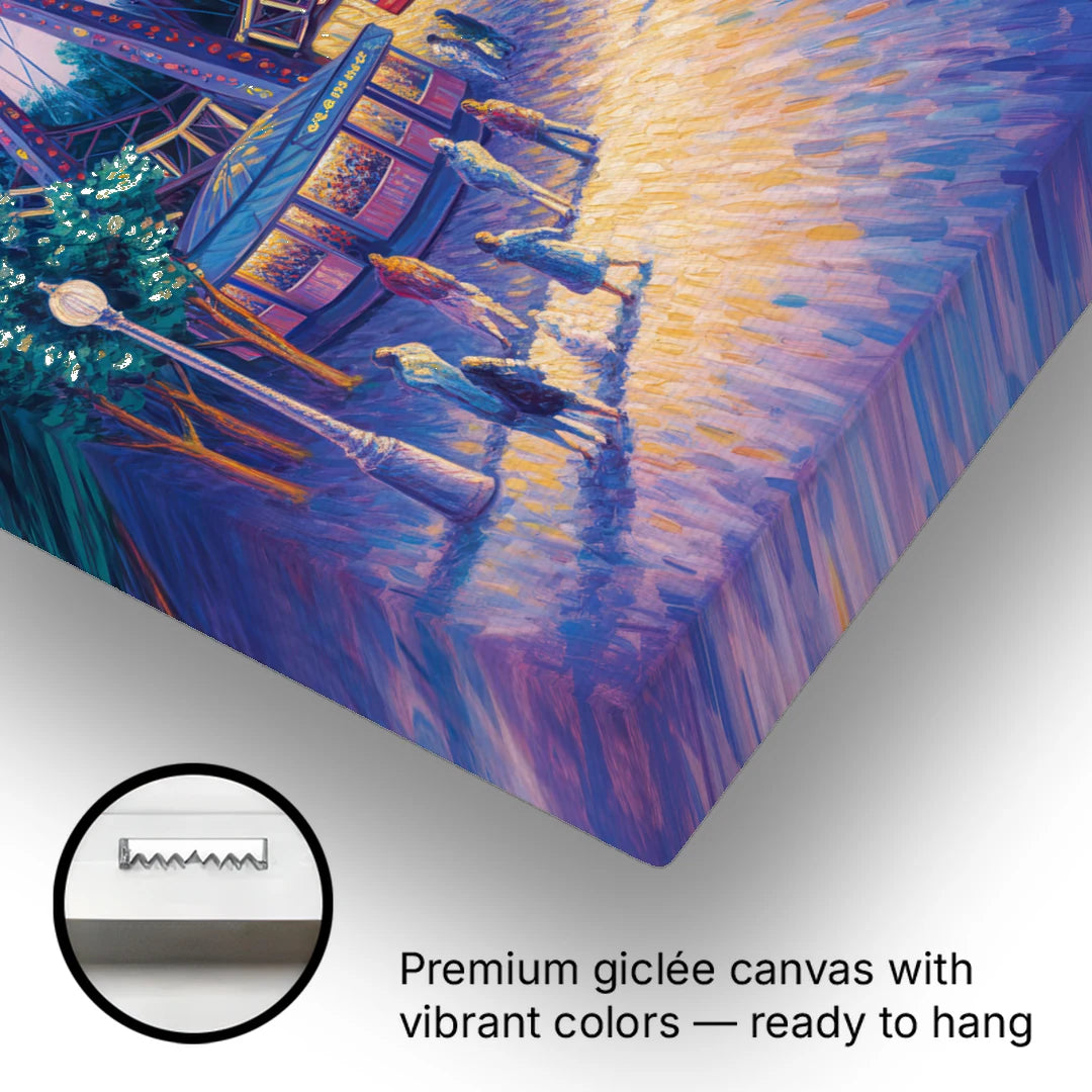 Prater's Giant Wheel - Canvas Wall Art - Gallery Wrap Corner