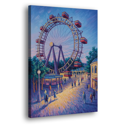 Prater's Giant Wheel - Canvas Wall Art