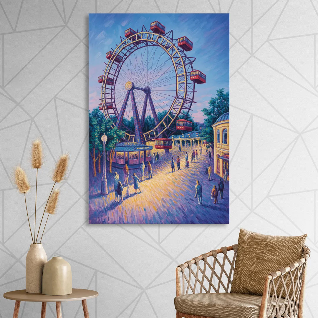 Prater's Giant Wheel Sitting Room - Canvas Wall Art
