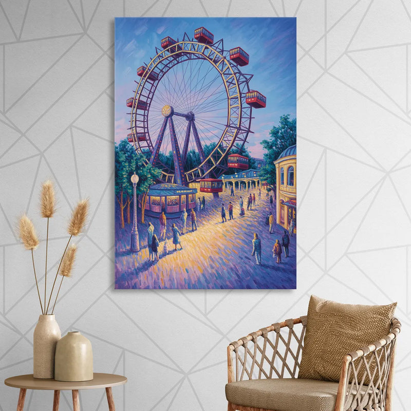 Prater's Giant Wheel Sitting Room - Canvas Wall Art