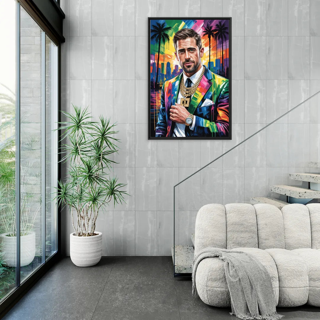 Prime Time 2.0 - Living Room Black Frame Canvas