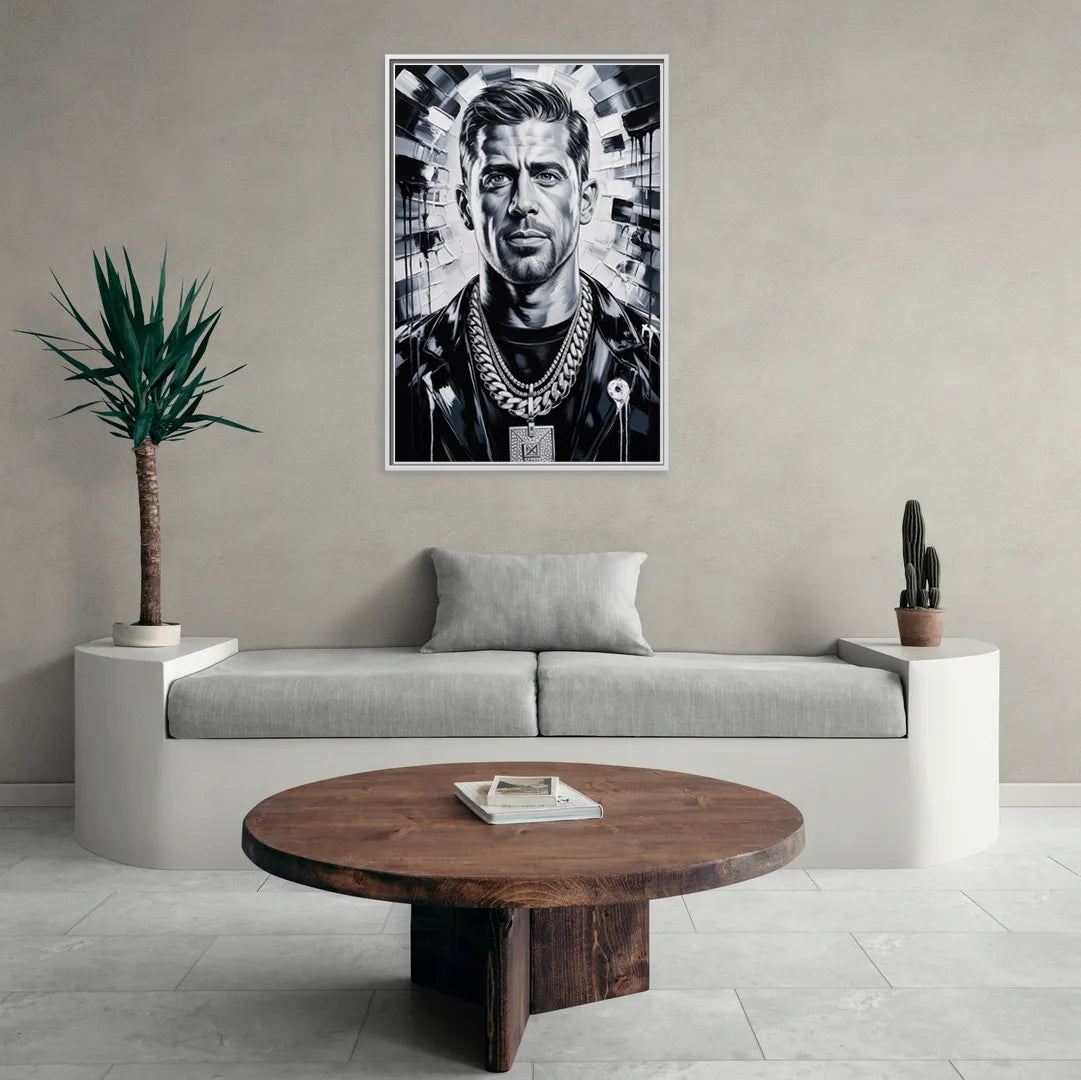Prime Time 3.0 - Living Room White Frame Canvas