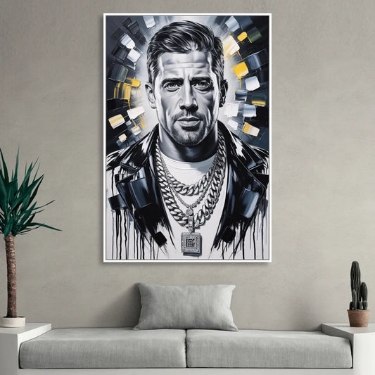 Prime Time Living Room - White Canvas Wall Art