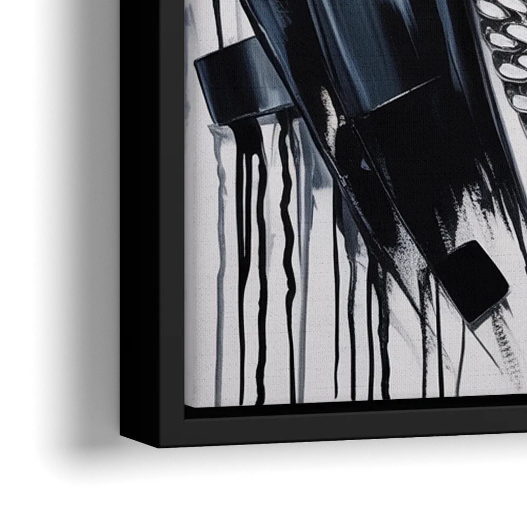 Prime Time - Close-Up Black Frame Canvas