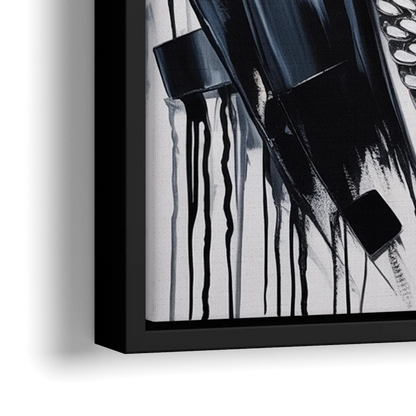 Prime Time - Close-Up Black Frame Canvas
