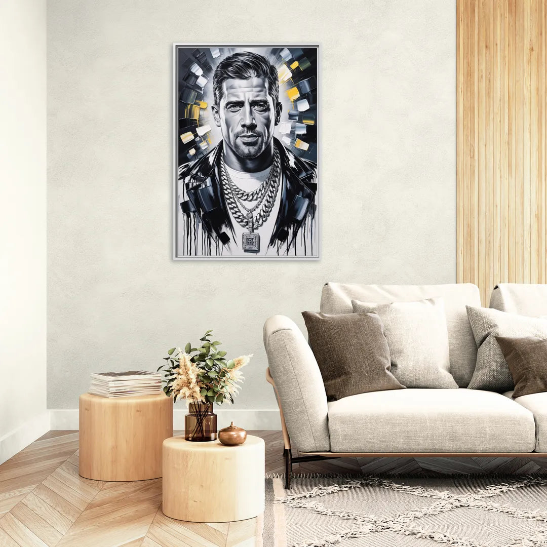 Prime Time - Living Room White Frame Canvas