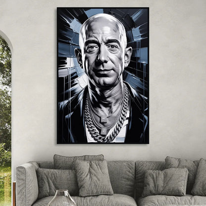 Prime Vision Living Room - Black Canvas Wall Art