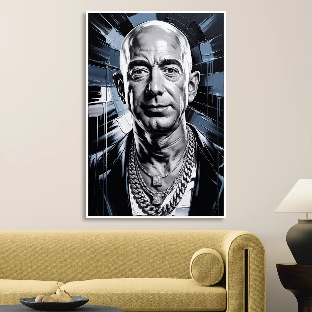 Prime Vision Living Room - White Canvas Wall Art