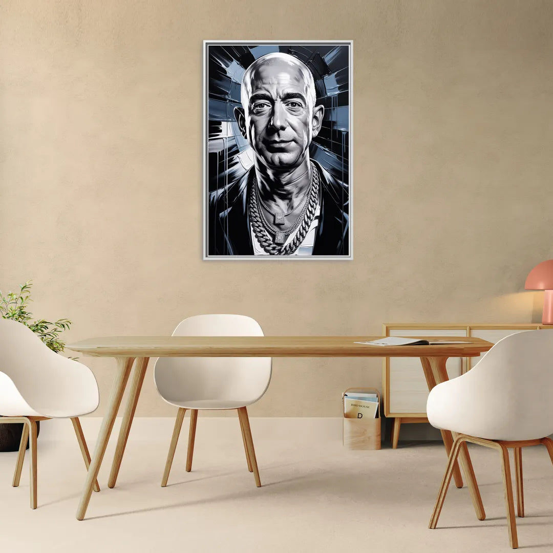 Prime Vision - Living Room White Frame Canvas