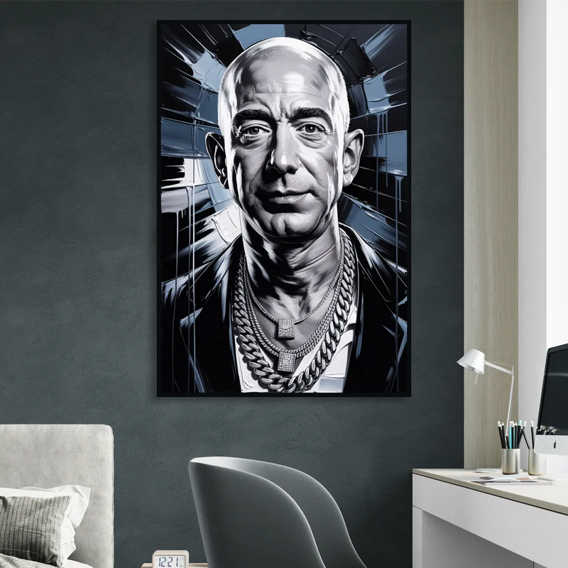 Prime Vision Sitting Room - Black Canvas Wall Art