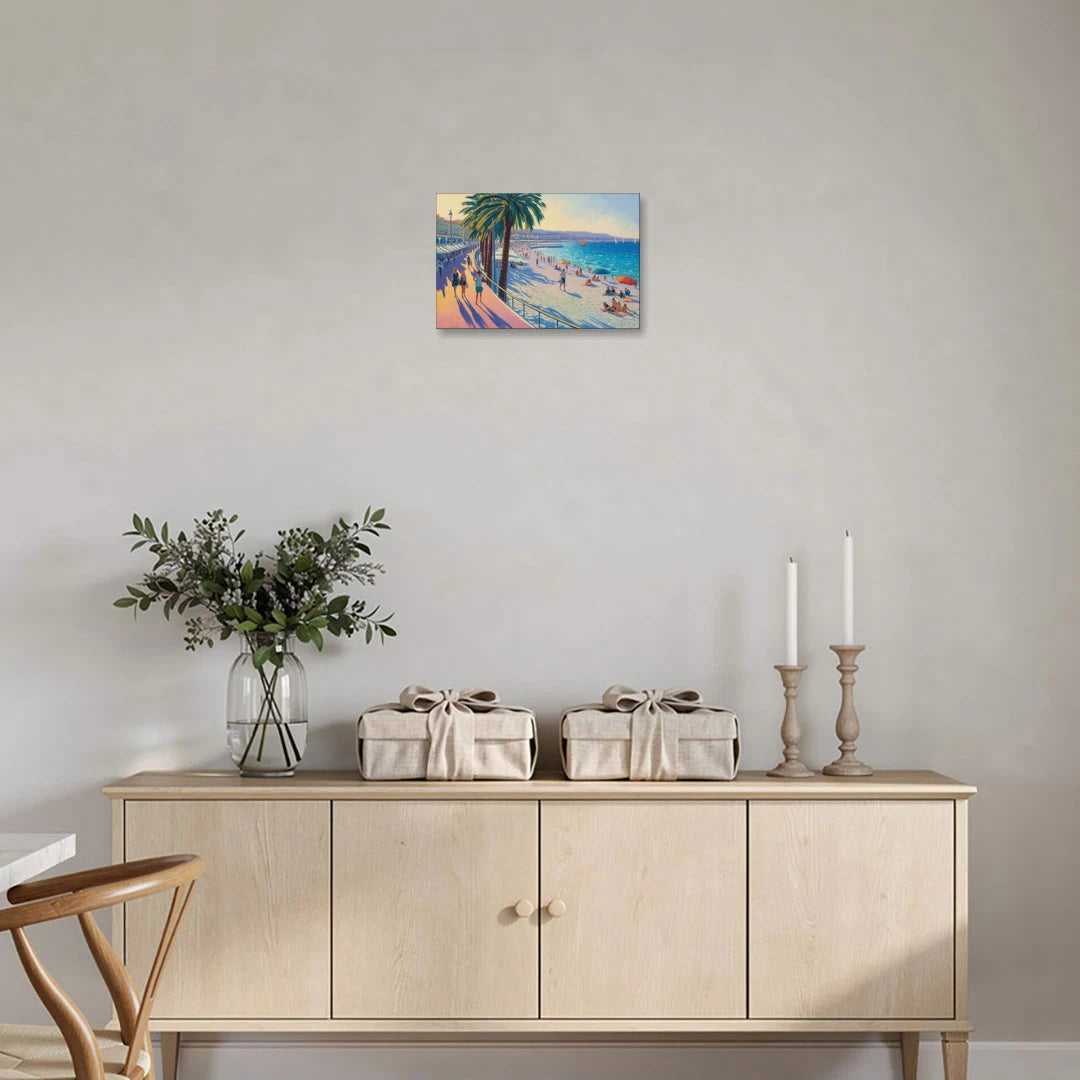 Promenade des Anglais - Canvas Wall Art - Coffee Table - 18x12