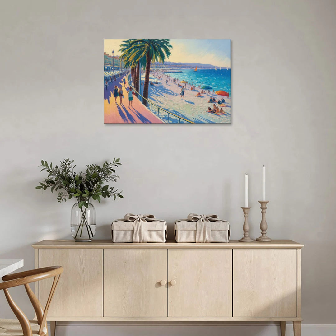 Promenade des Anglais - Canvas Wall Art - Coffee Table - 36x24