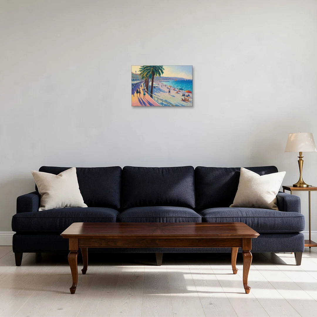 Promenade des Anglais - Canvas Wall Art - Sofa - 18x12